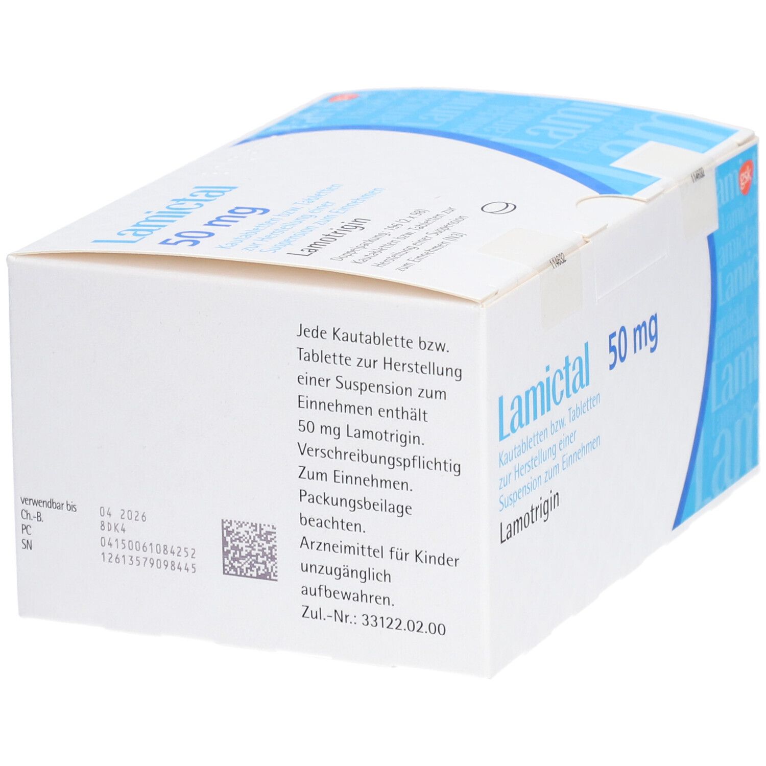 Lamictal 50 mg Tabl.z.Herst.e.Susp.z.Einnehmen 2x98 St Tablette zur Herstellung einer Susp. zum Einnehmen