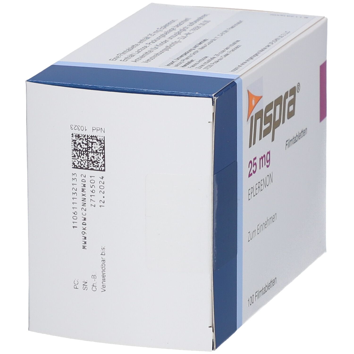 Inspra 25 mg Filmtabletten 100 St