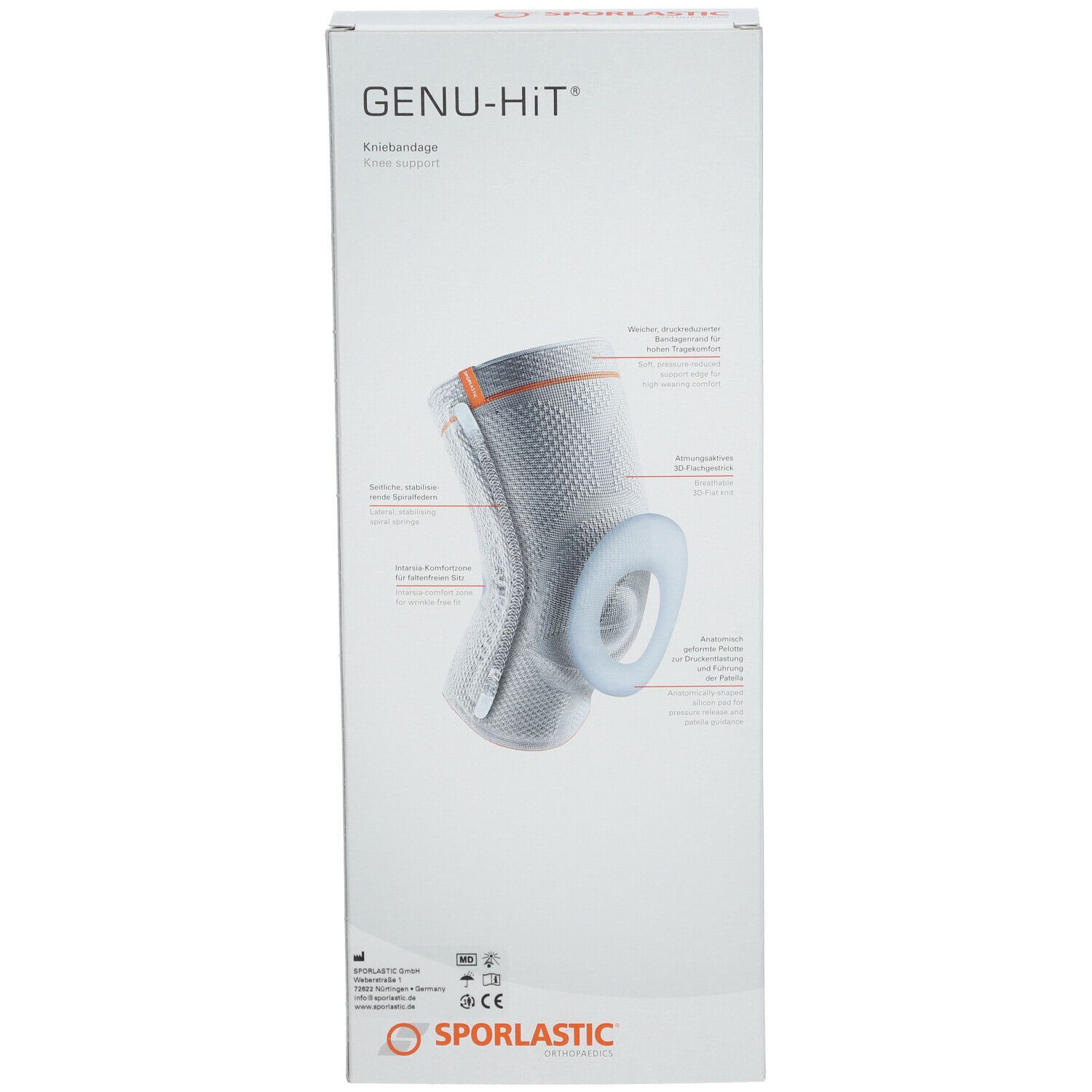 Genu-Hit Kniebandage Größe 4 platinum 07081