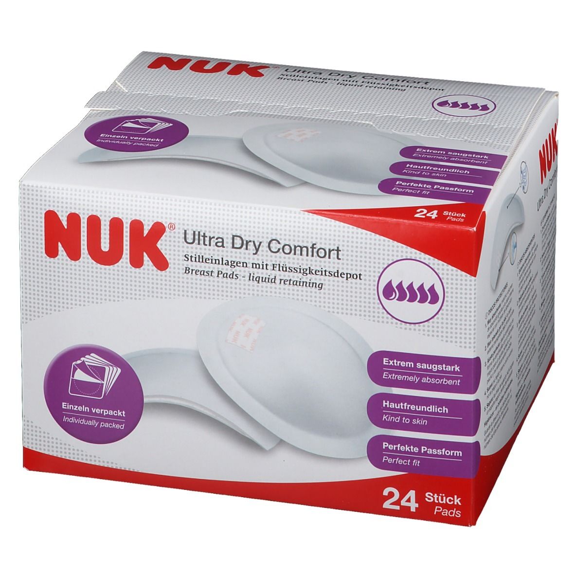 NUK Ultra Dry Comfort Stilleinlagen Saugstark Perfekte Passform 60er Pack 