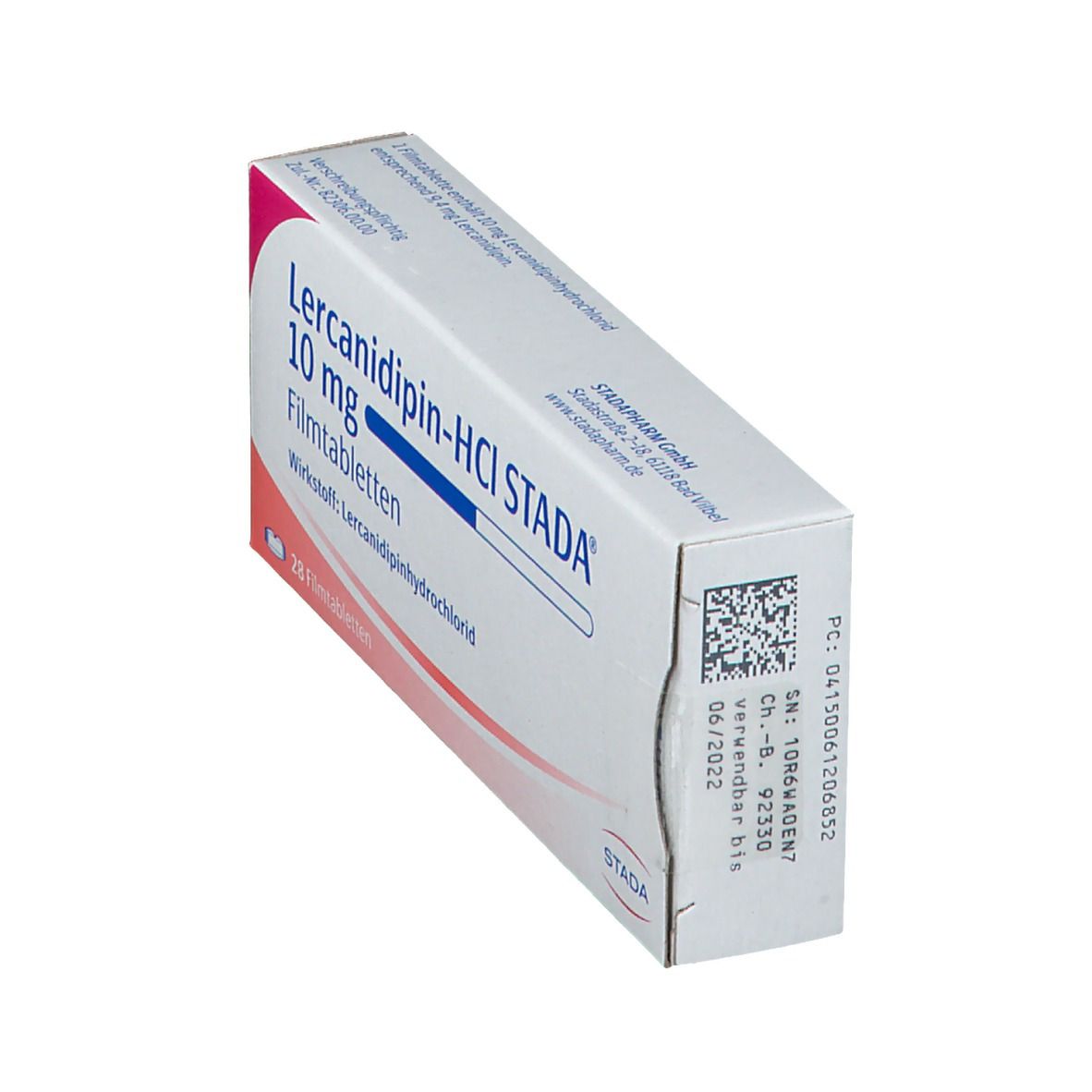 Lercanidipin-Hcl Stada 20 mg Filmtabletten 28 St