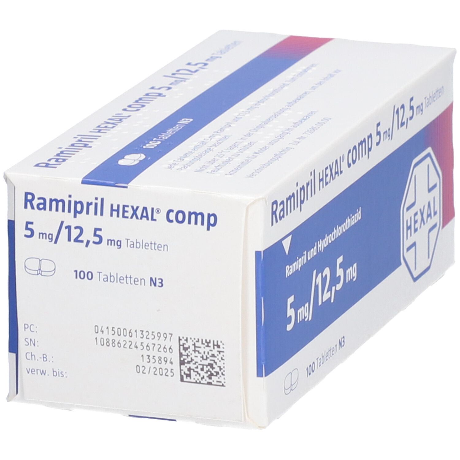 Ramipril Hexal comp. 5 mg/25 mg Tabletten 50 St