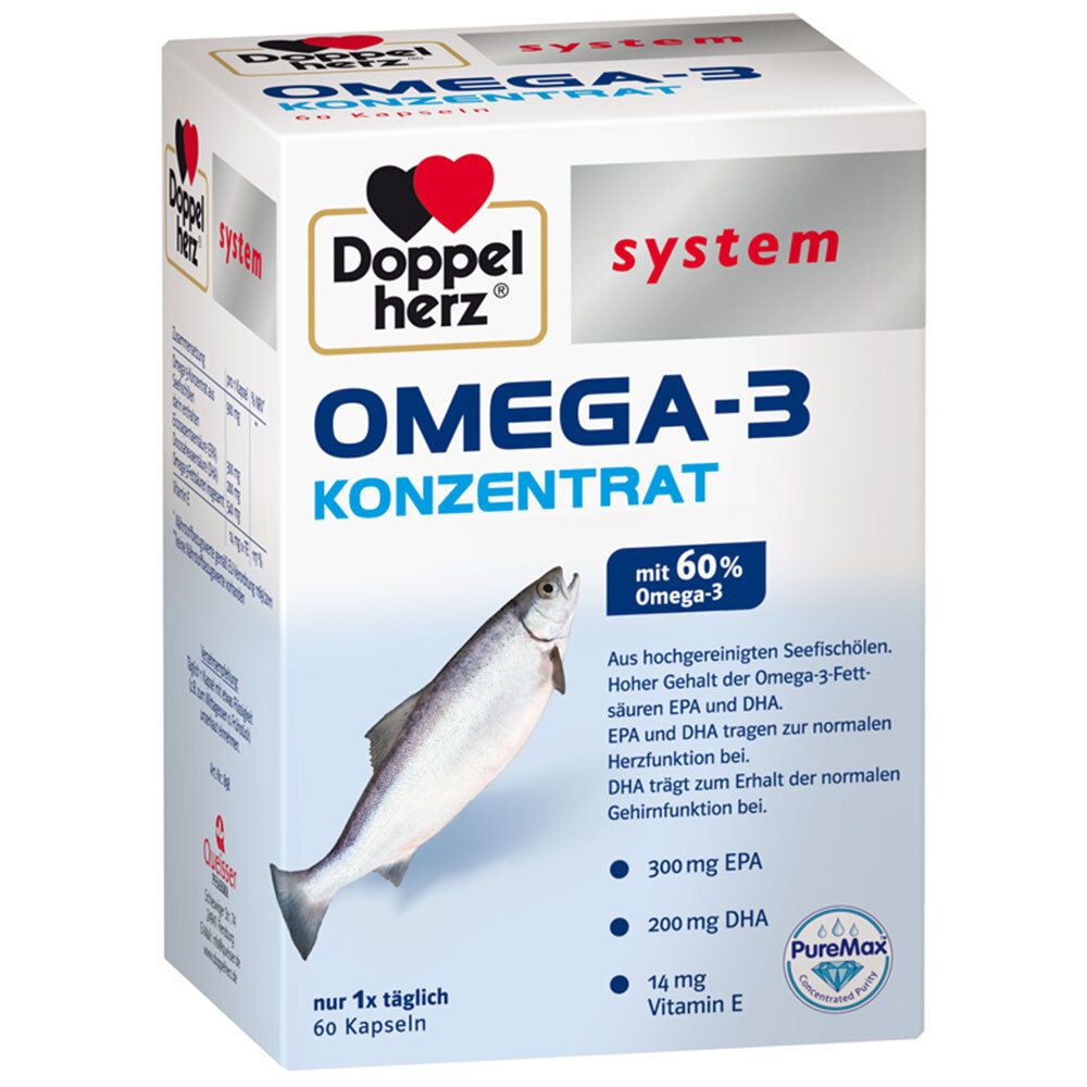 Doppelherz Omega-3 Konzentrat system Kapseln 60 St