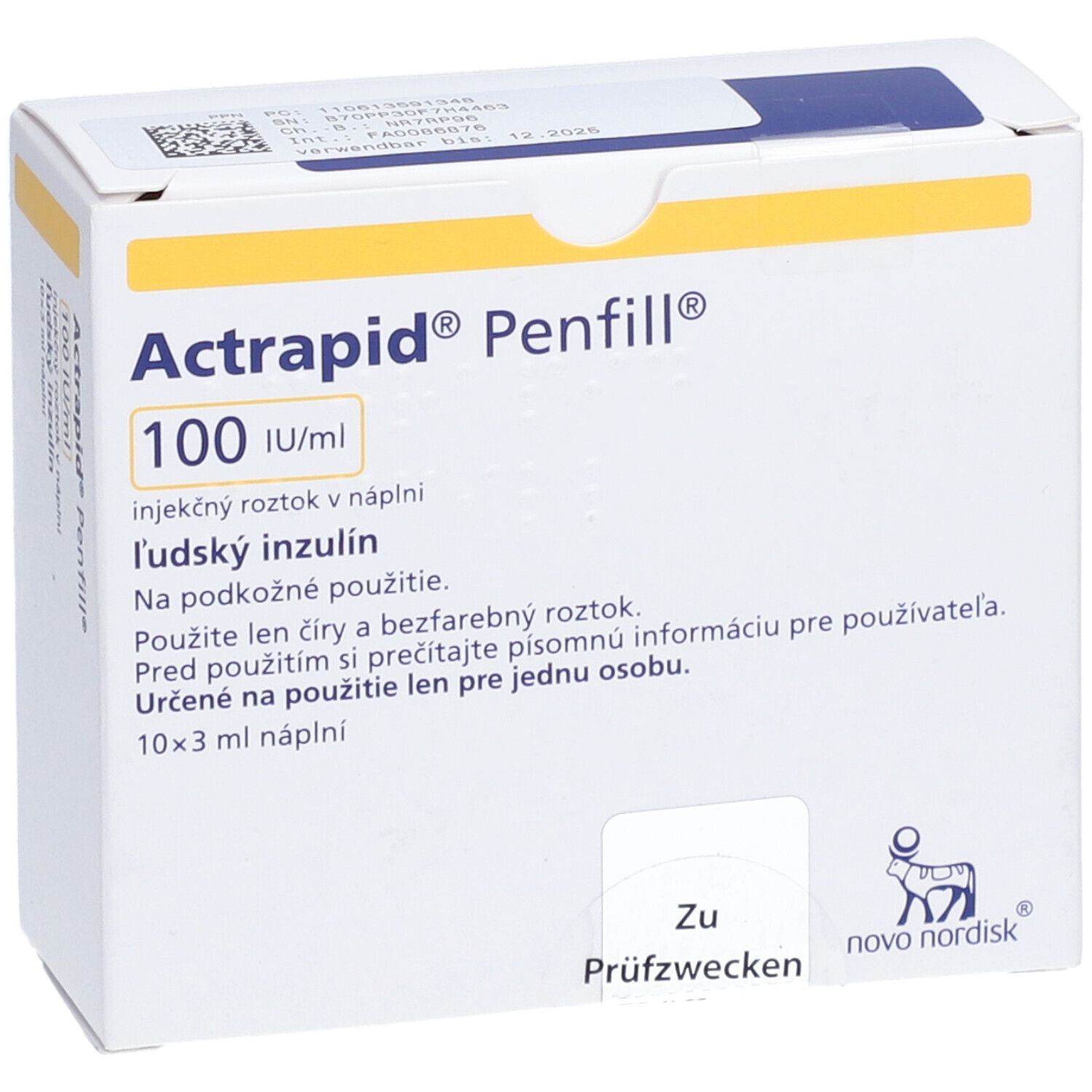 Actrapid® Penfill 100 I.E./ml Inj.-Lsg.i.Patrone