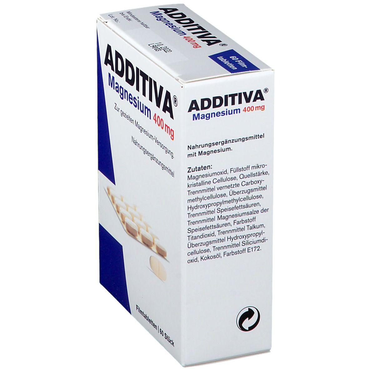 Additiva Magnesium 400 mg Filmtabletten 60 St