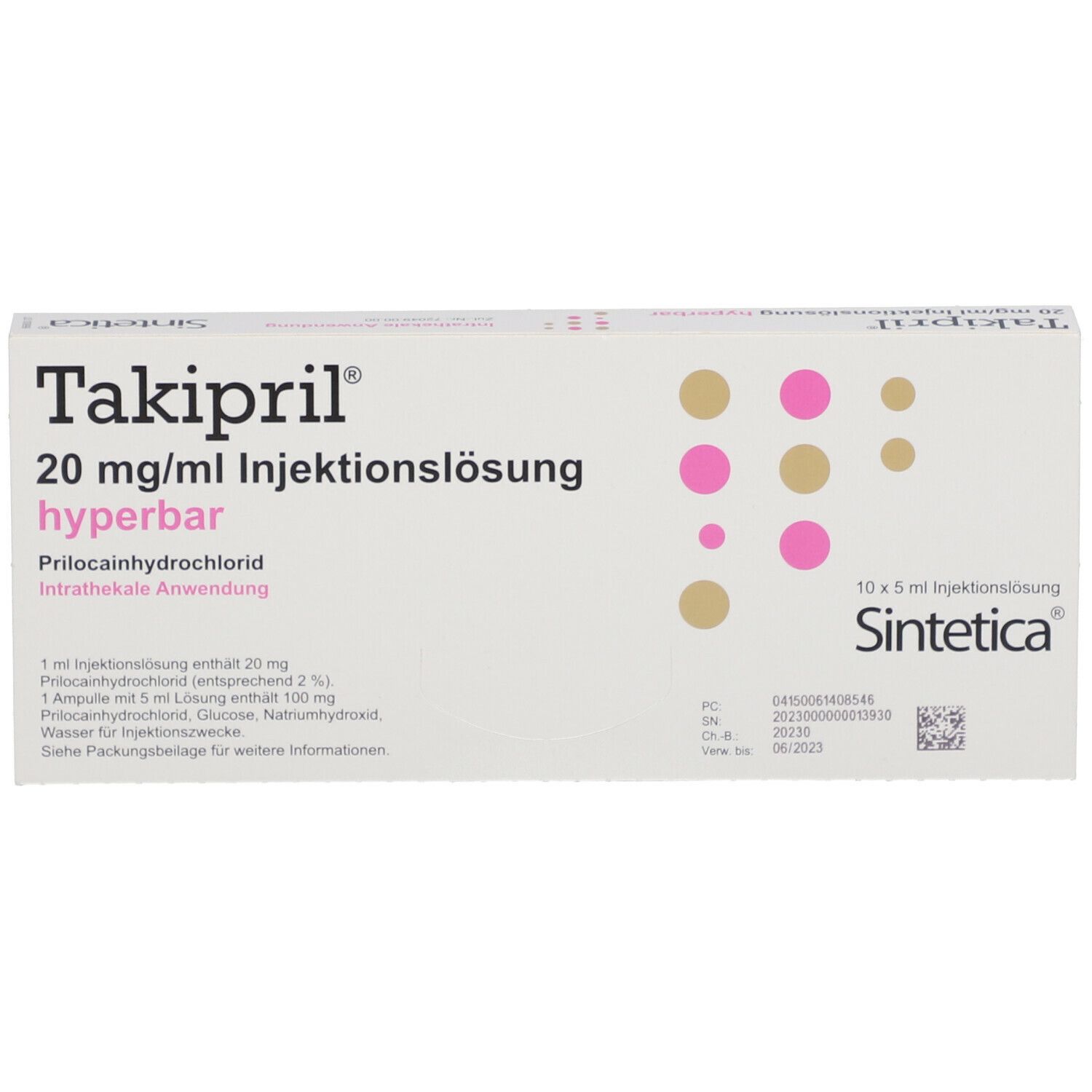 Takipril 20 mg/ml Injektionslösung Ampullen 10x5 ml