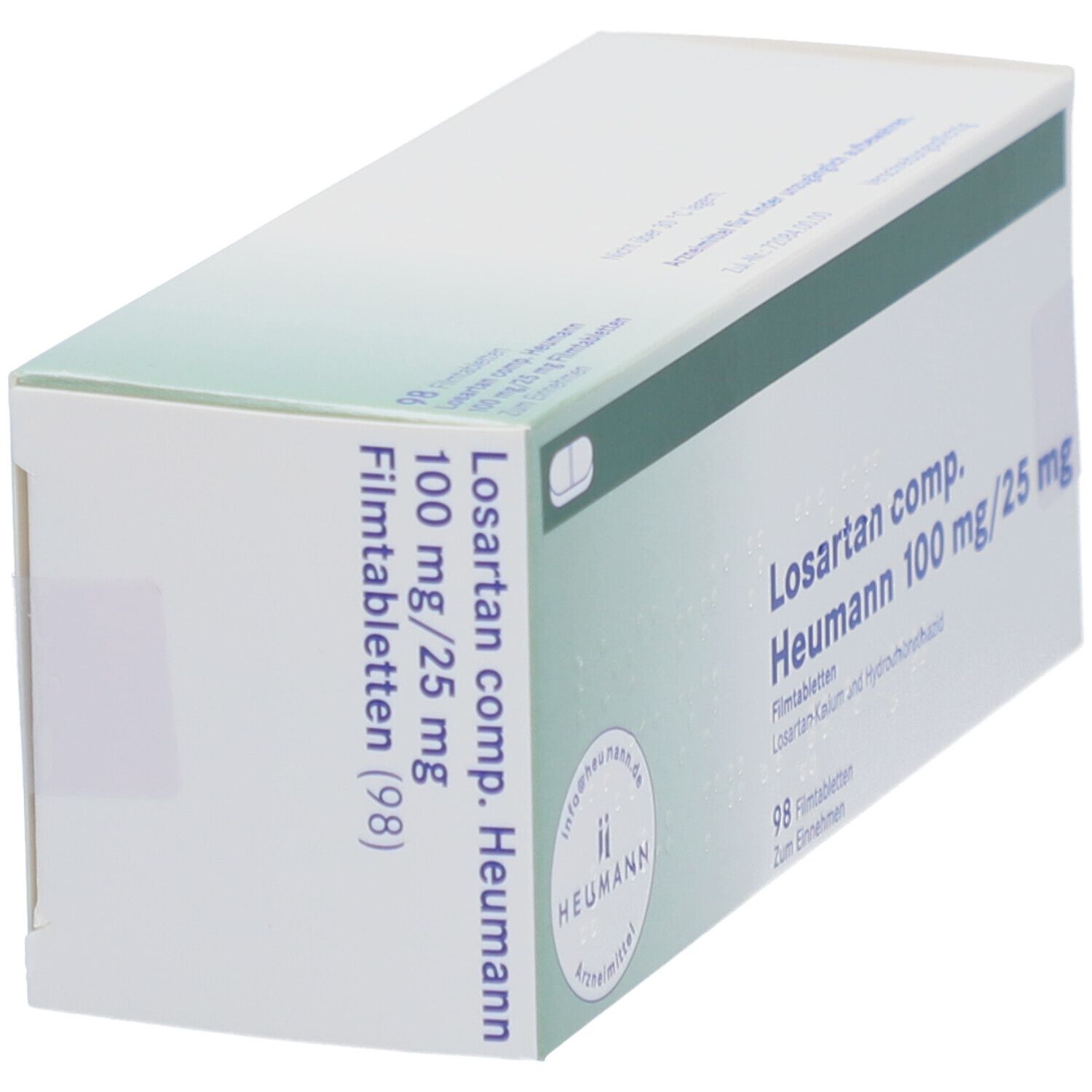 Losartan comp. Heumann 100mg/25mg Filmtabletten 98 St