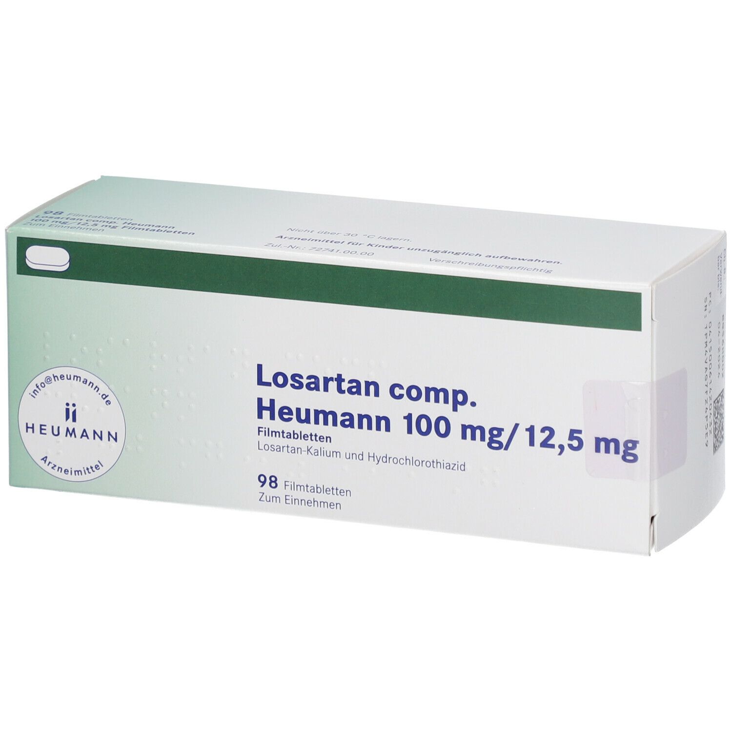 Losartan comp. Heumann 100 mg/12,5 mg