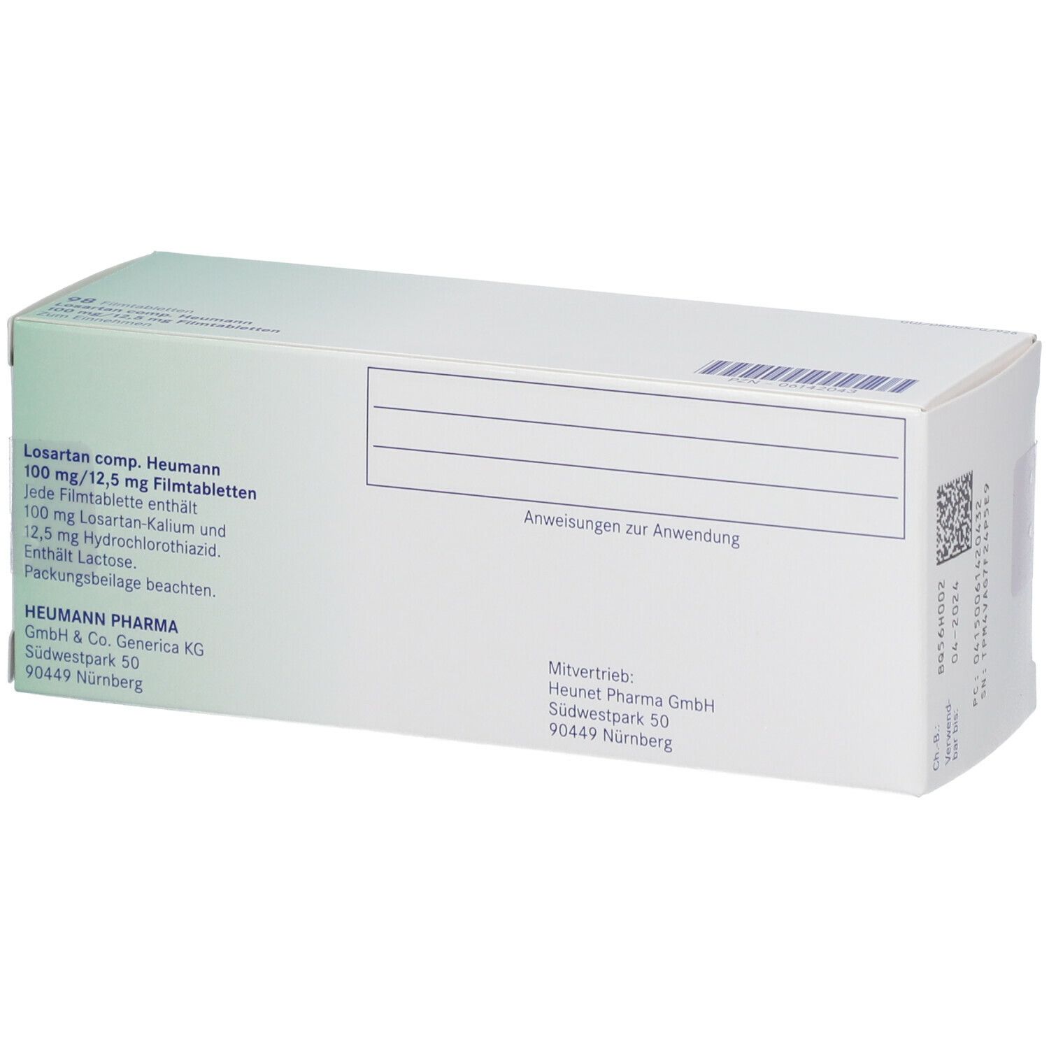 Losartan comp. Heumann 100 mg/12,5 mg