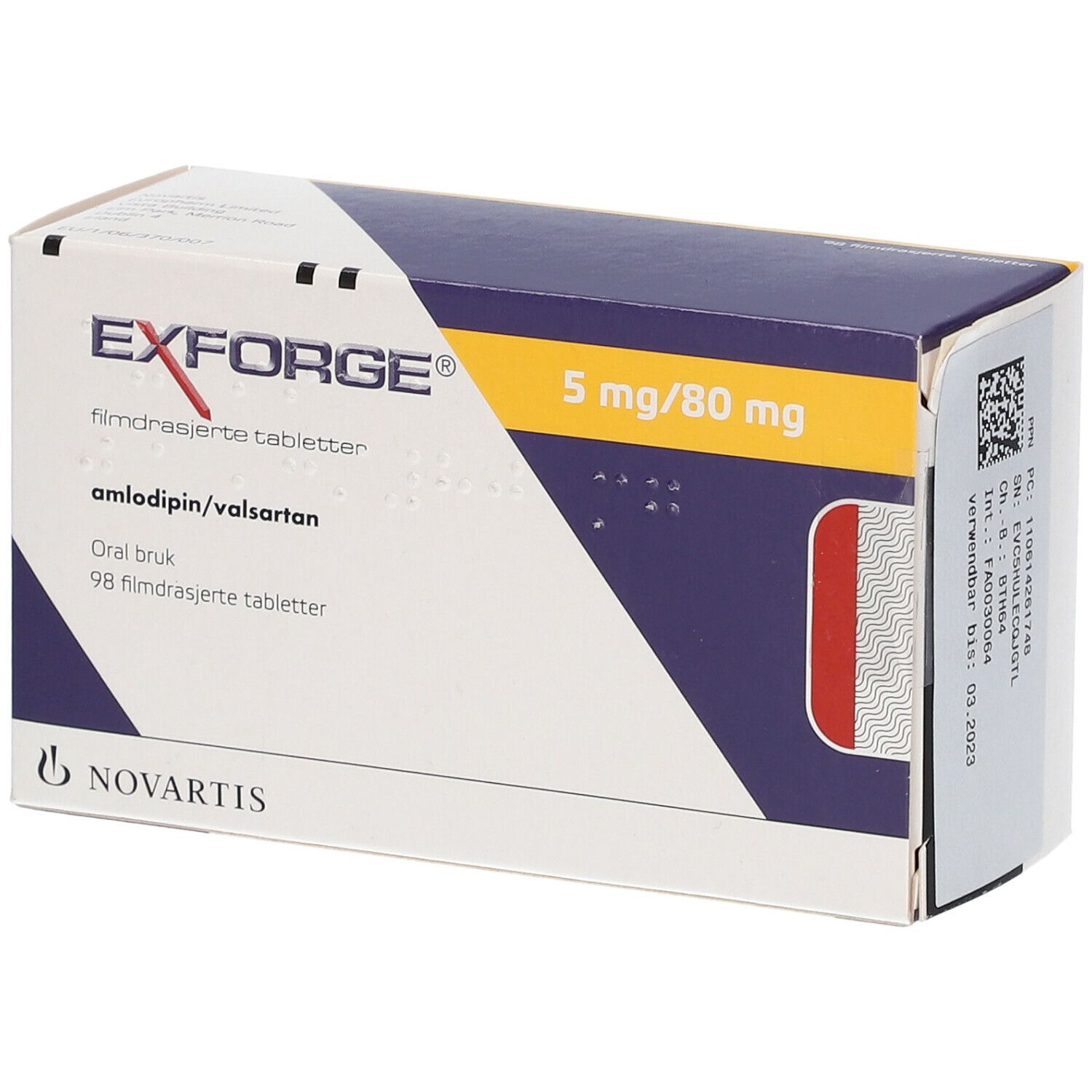 EXFORGE® 5 mg/ 80 mg