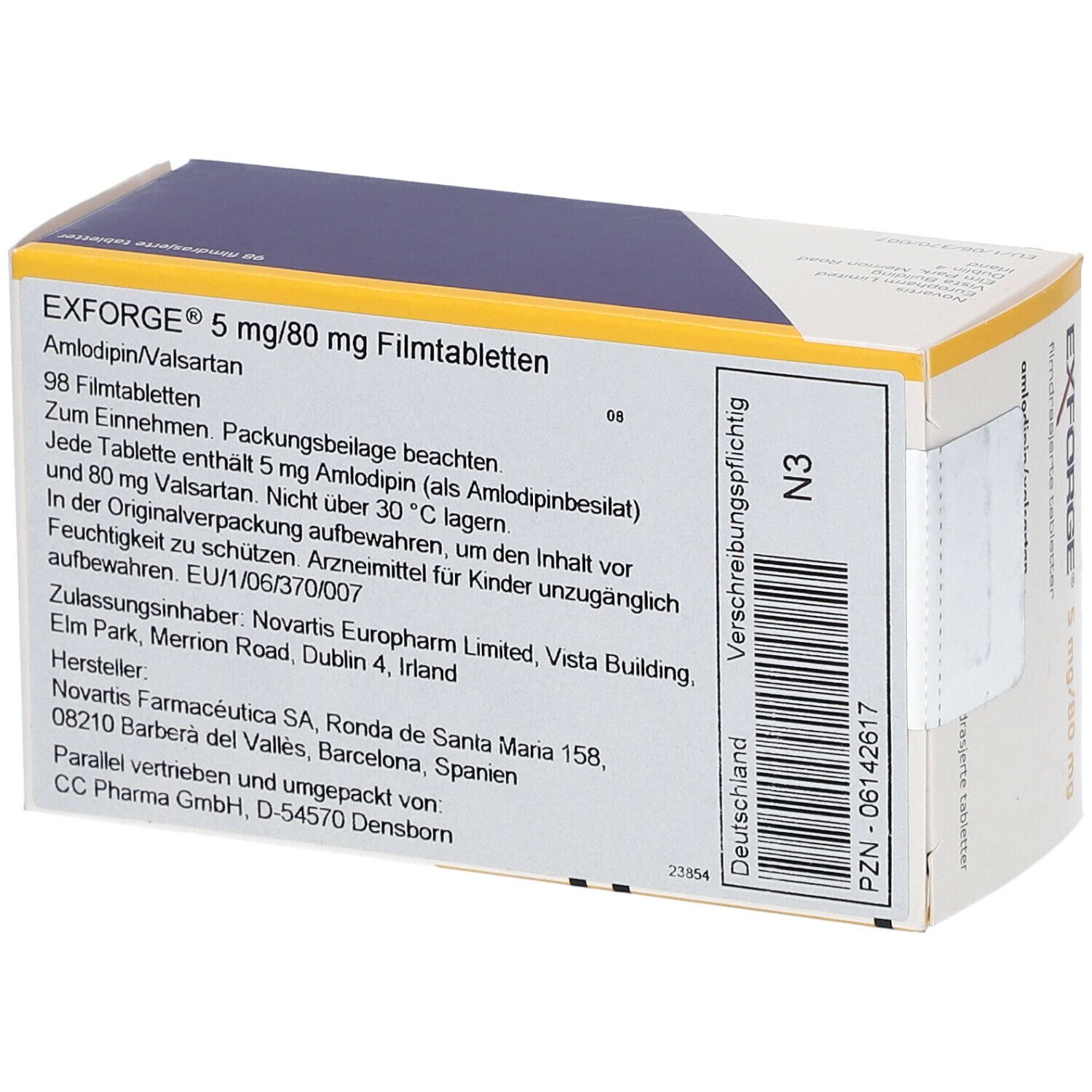 EXFORGE® 5 mg/ 80 mg