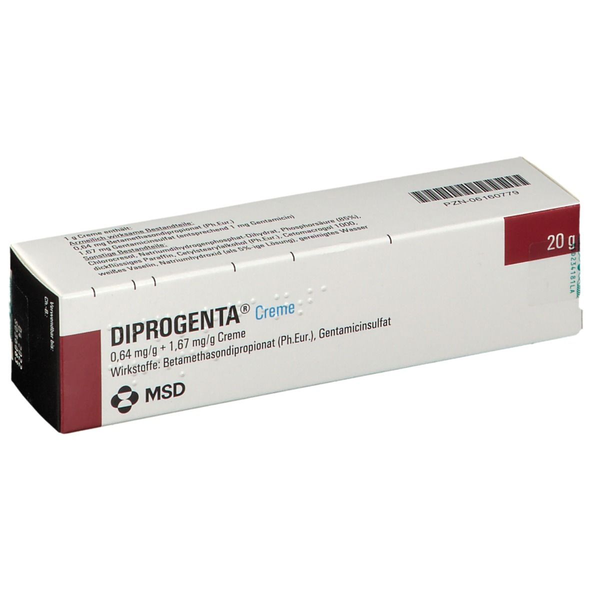 DIPROGENTA® Creme 0,64 mg/g + 1,67mg/g