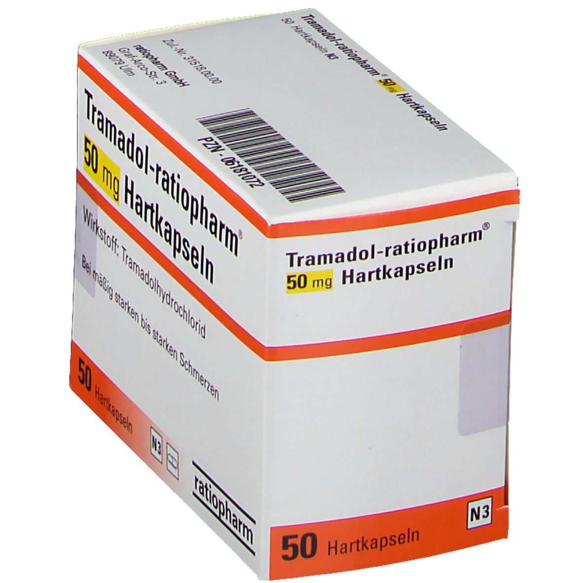 TRAMADOL-ratiopharm 50 mg Hartkapseln 30 St