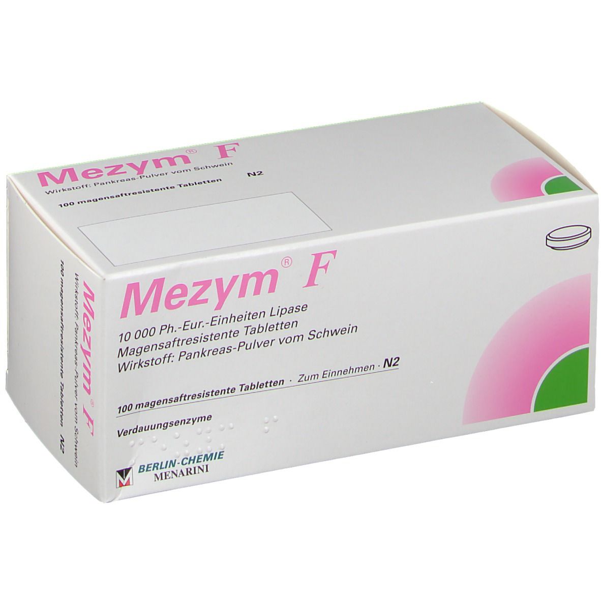 Mezym F magensaftresistente Tabletten 100 St magensaftresistent