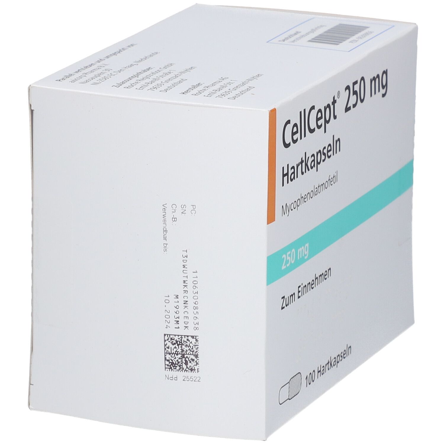 Cellcept 250 mg Hartkapseln 100 St