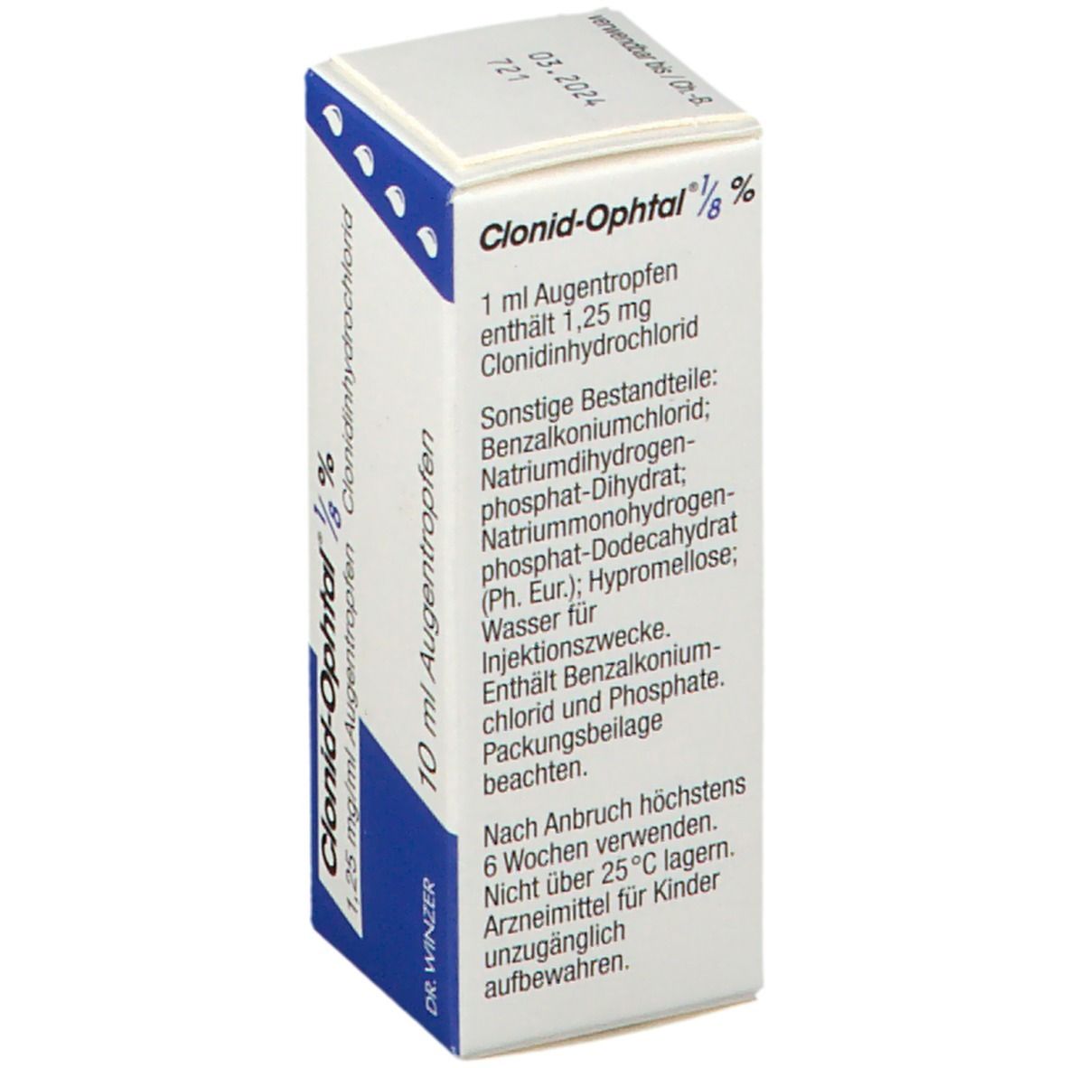 Clonid-Ophtal® 1/8 %