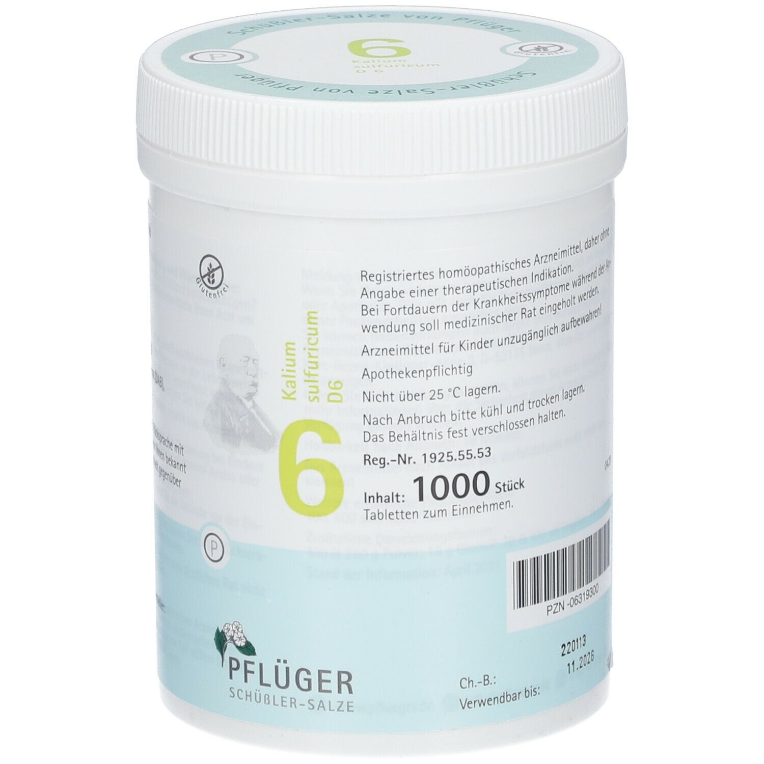 Biochemie Pflüger® Nr. 6 Kalium sulfuricum D6 Tabletten