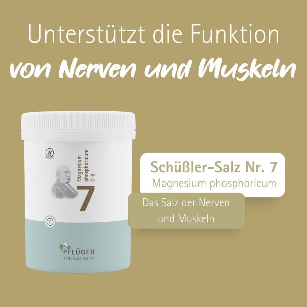 Frau sitzt auf einer Bank. Text: Schüßler-Salz Nr. 7 Magnesium phosphoricum unterstützt im Alltag und bei Stress.