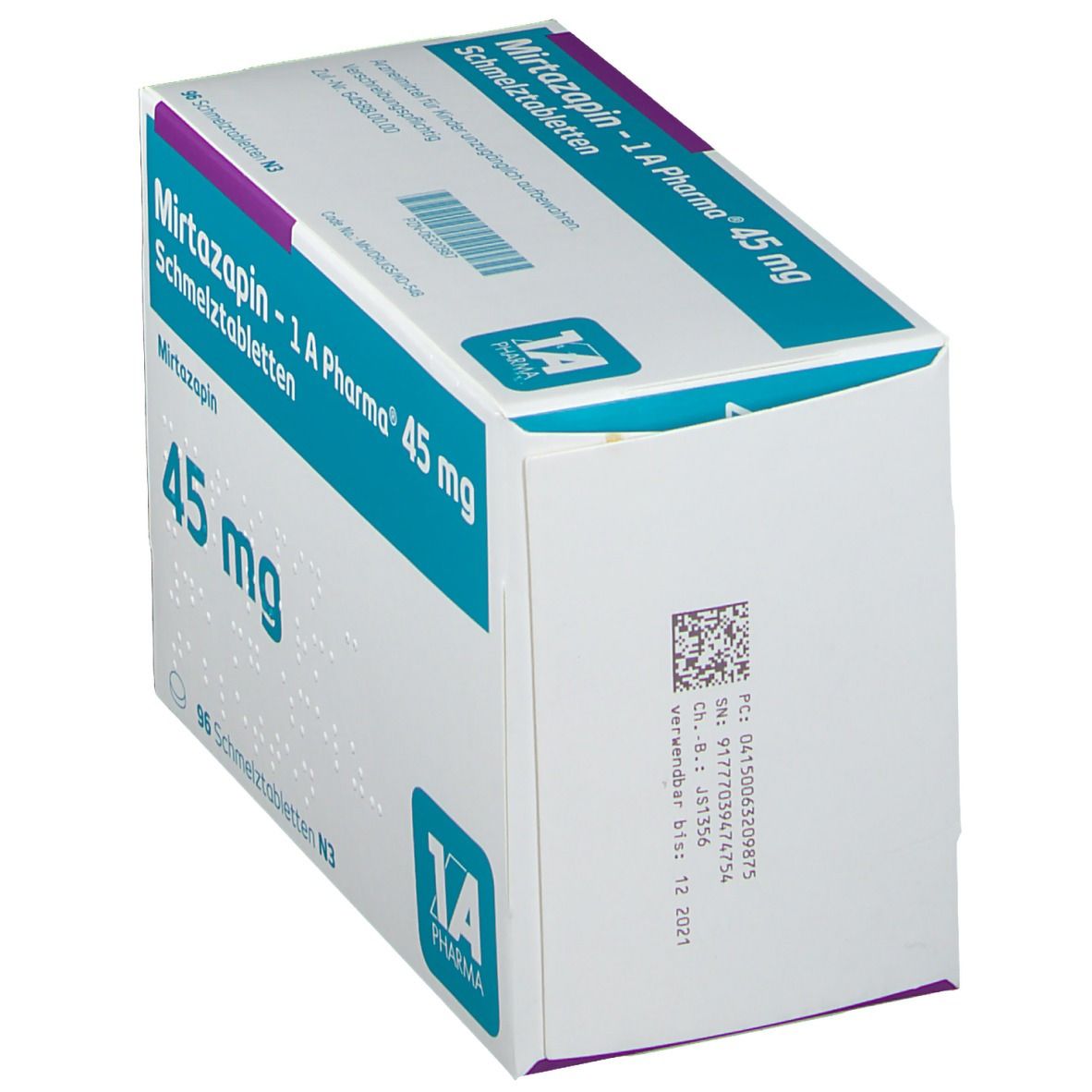 Mirtazapin-1A Pharma 45 mg Schmelztabletten 96 St