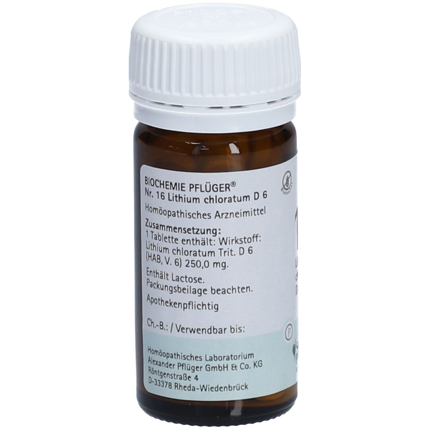 Biochemie Pflüger 16 Lithium chloratum D 6 Tabletten