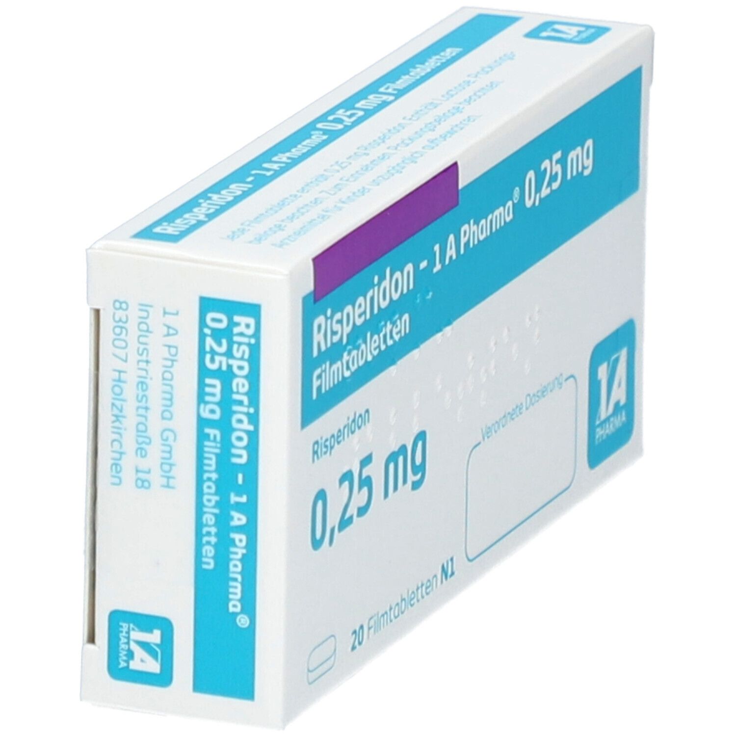 Risperidon-1A Pharma 0,25 mg Filmtabletten 20 St