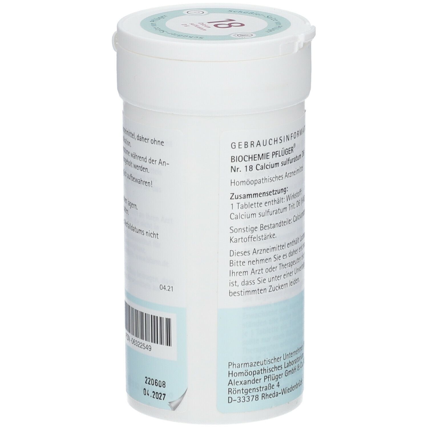 Biochemie Pflüger® Nr. 18 Calcium sulfuratum D6 Tabletten