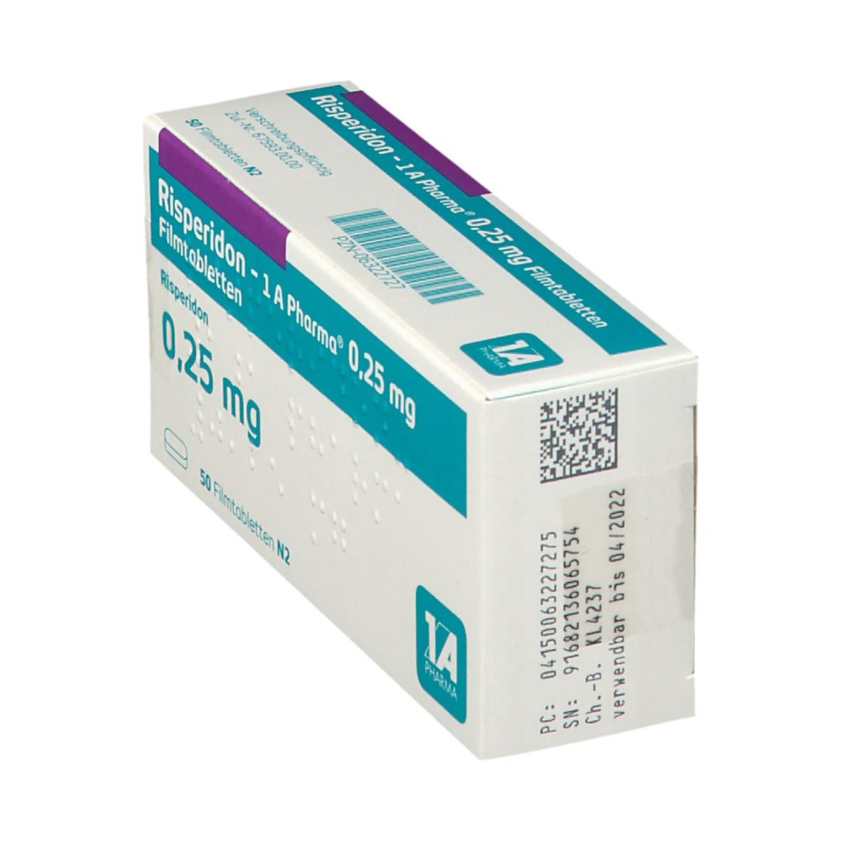 Risperidon-1A Pharma 0,25 mg Filmtabletten 50 St