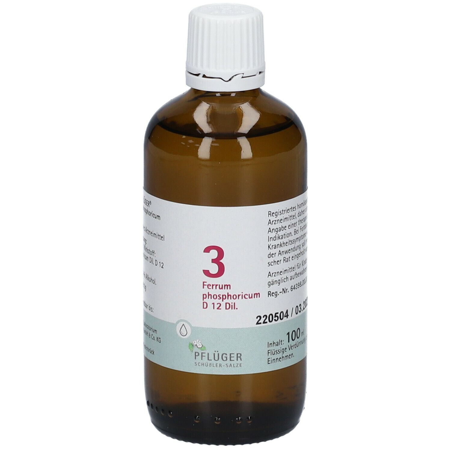 Biochemie Pflüger 3 Ferrum phosphoricum D 12 Tro. 100 ml Tropfen