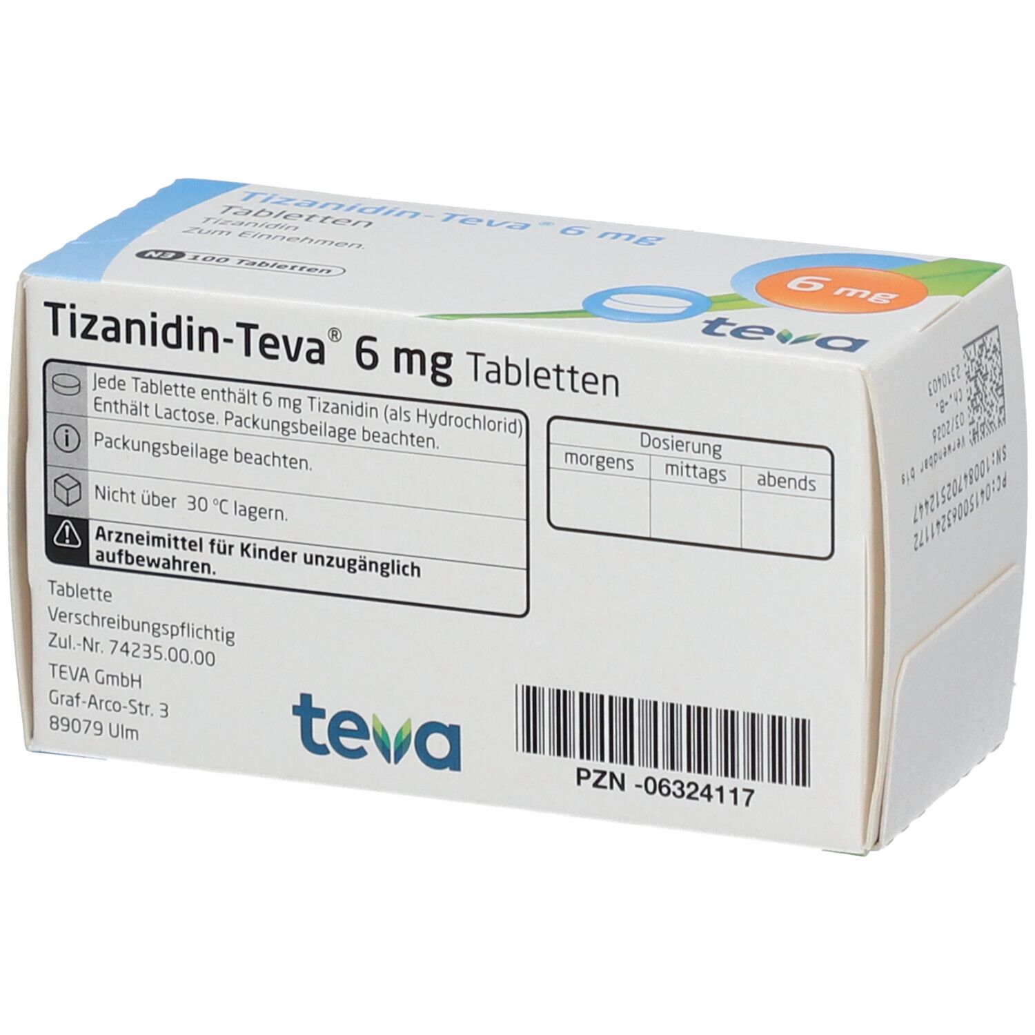 Tizanidin-TEVA® 6 mg
