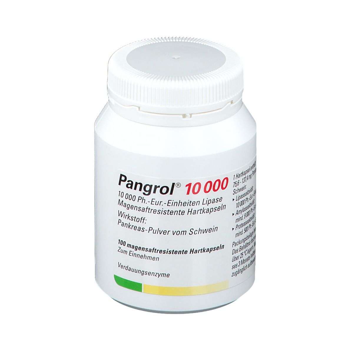 Pangrol 10000 Hartkapseln mit magensaftresistent überzogene Pell.