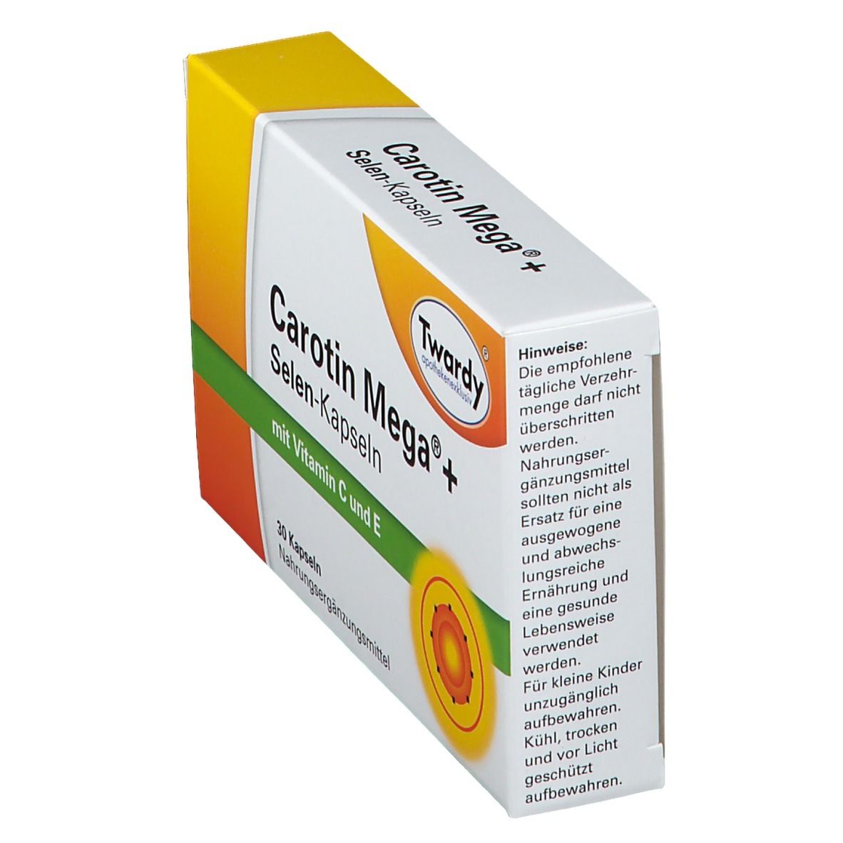 Twardy® Carotin Mega® + Selen Kapseln 30 St - Shop Apotheke