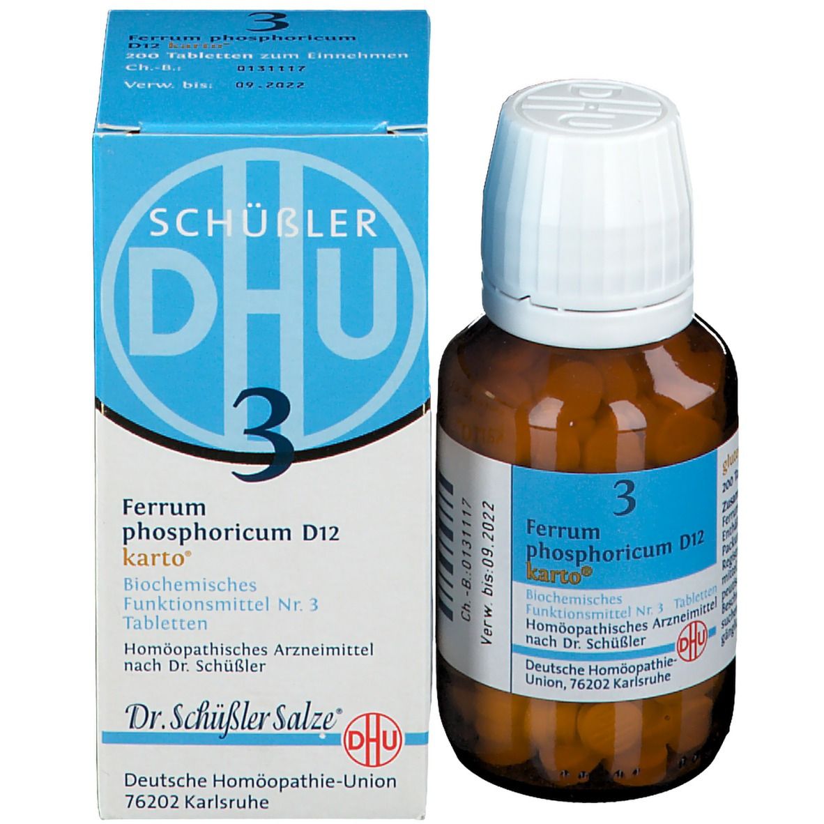 DHU Biochemie 3 Ferrum phosphoricum D 12 karto