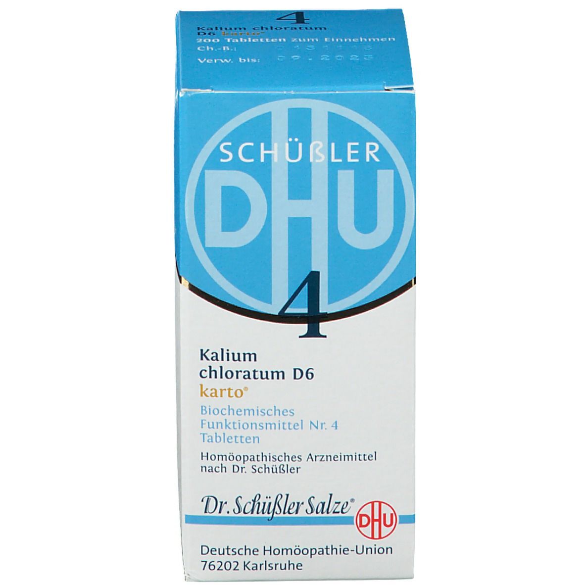 DHU Biochemie 4 Kalium chloratum D6 karto