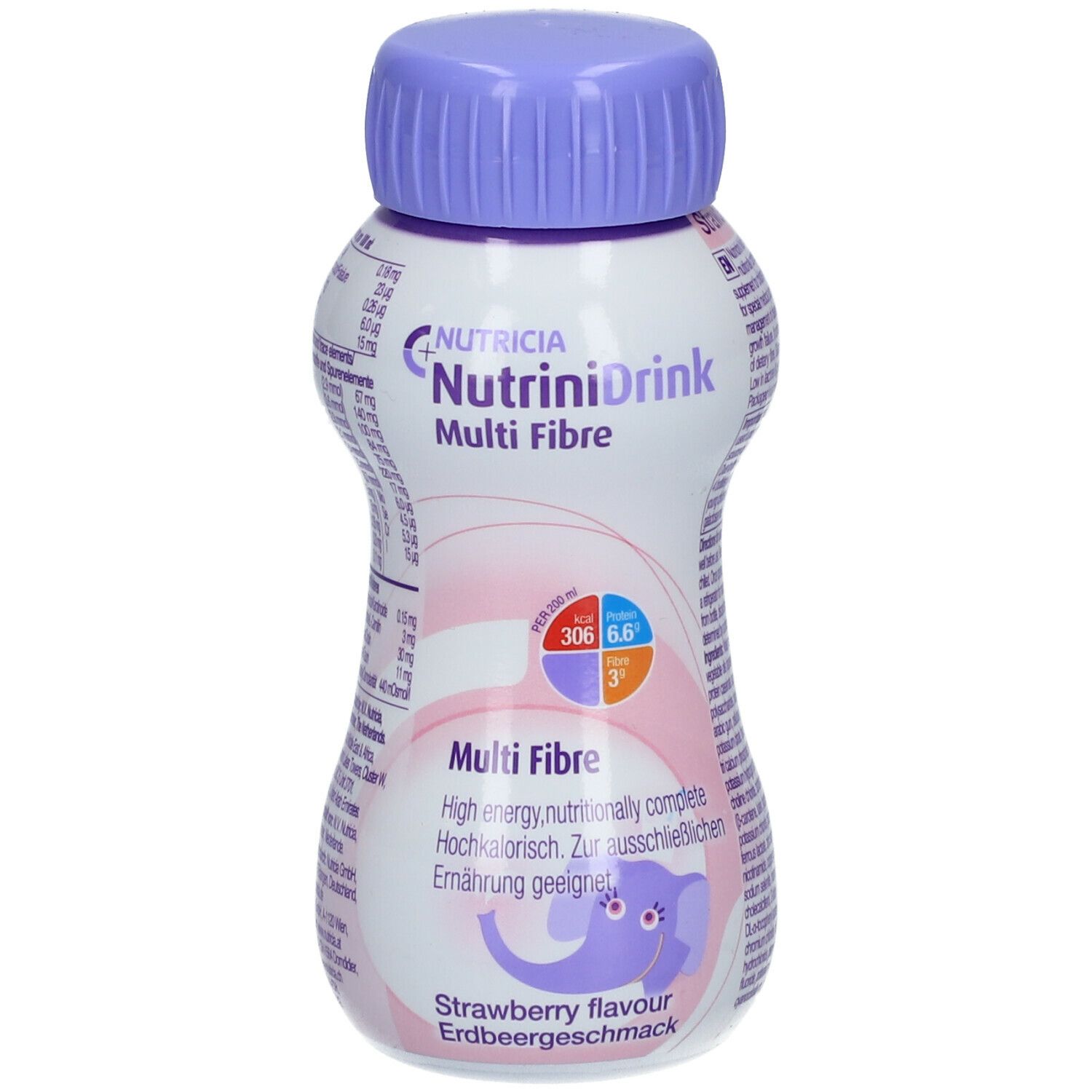 Nutrini Drink Multi Fibre Erdbeergeschmack