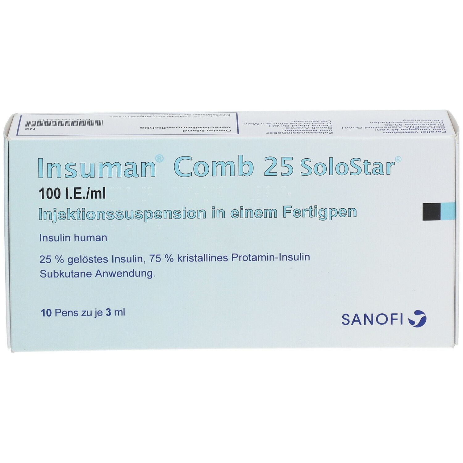 Insuman Comb 25 100 I.E./ml SoloStar