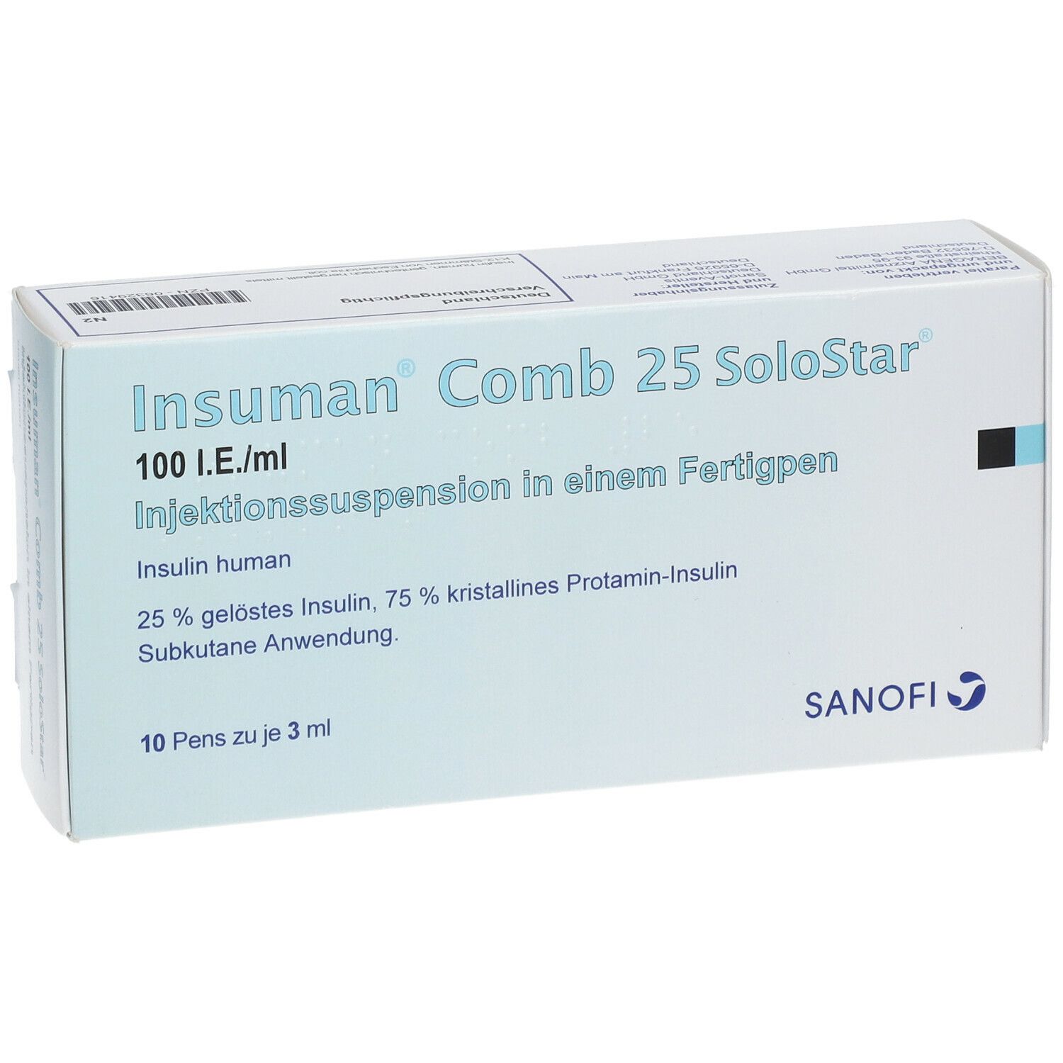 Insuman Comb 25 100 I.E./ml SoloStar