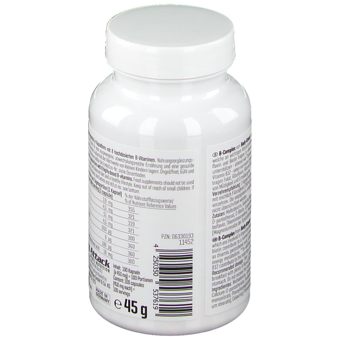 Body Attack B-COMPLEX Kapseln
