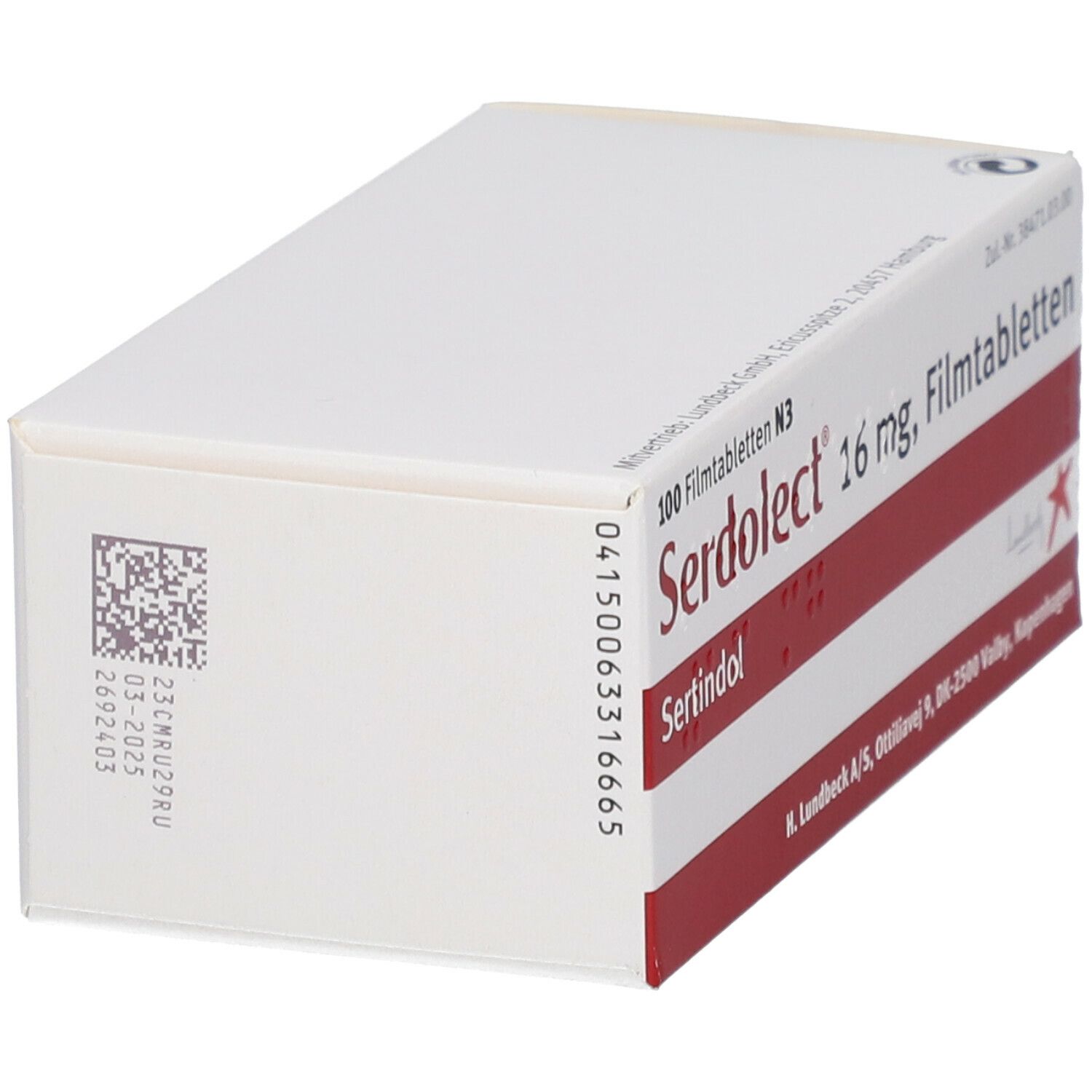 Serdolect 16 mg Filmtabletten 100 St