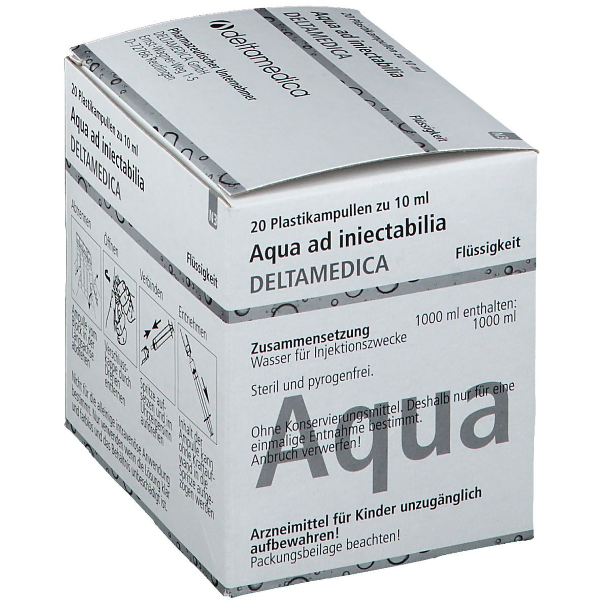 Aqua AD iniectabilia Plastik 20x10 ml Flüssigkeit