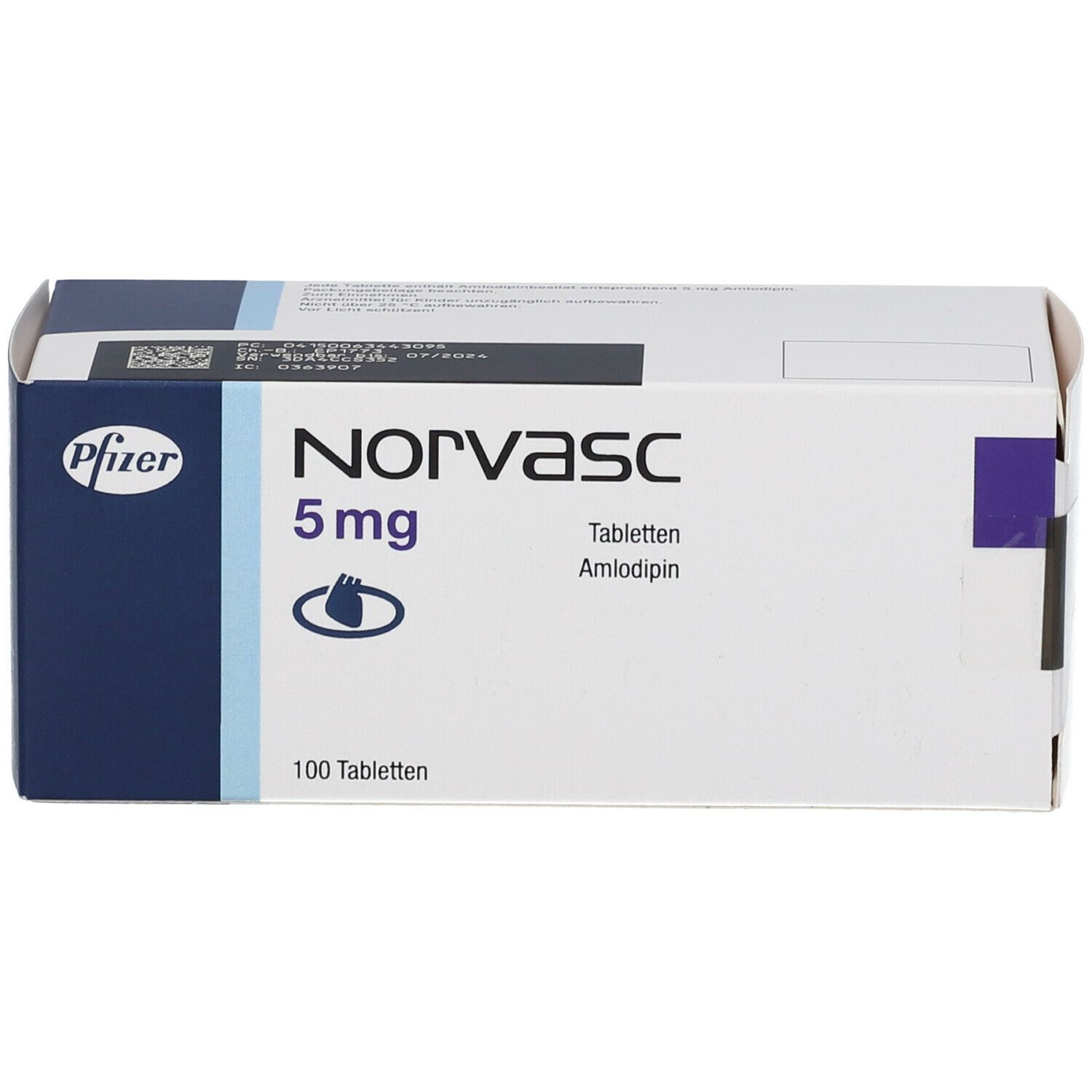 Norvasc 5 mg 100 St mit dem E-Rezept kaufen - Shop Apotheke