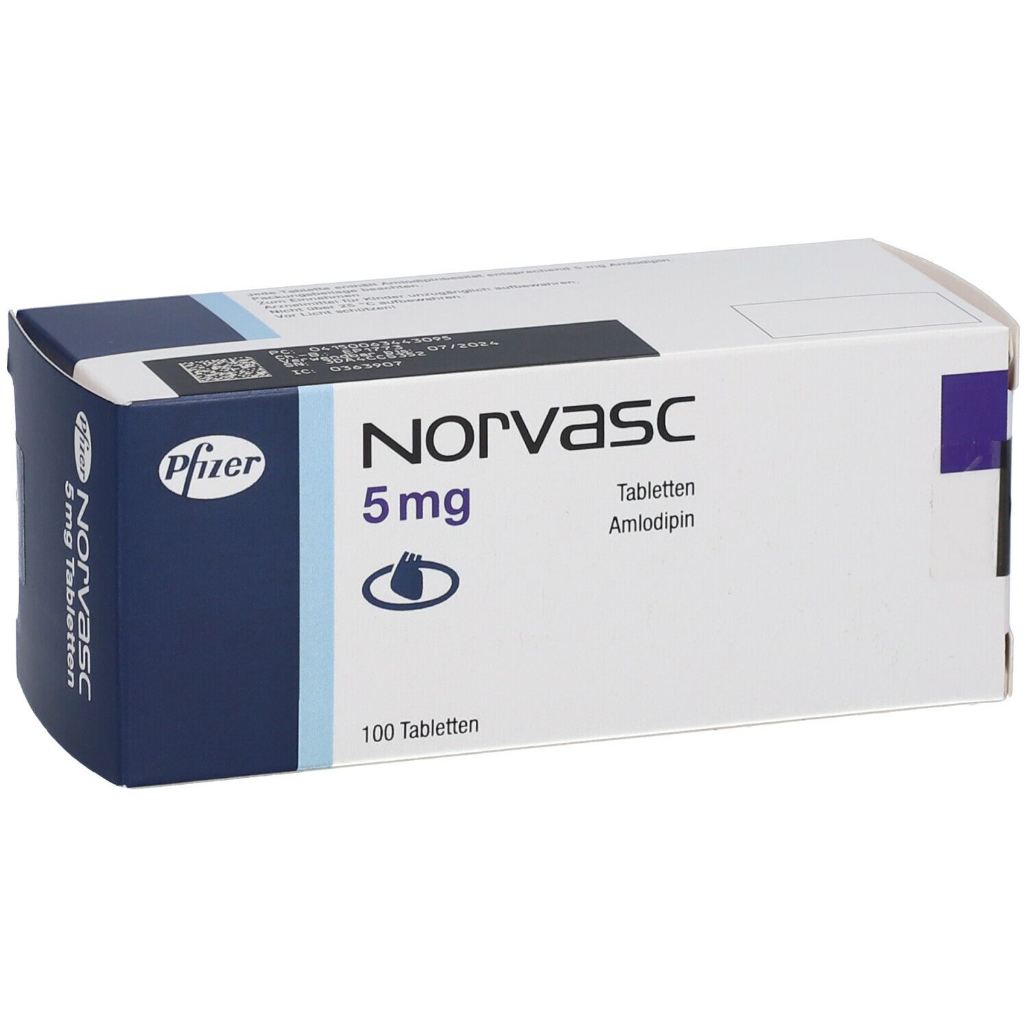 Norvasc 5 mg 100 St mit dem E-Rezept kaufen - Shop Apotheke