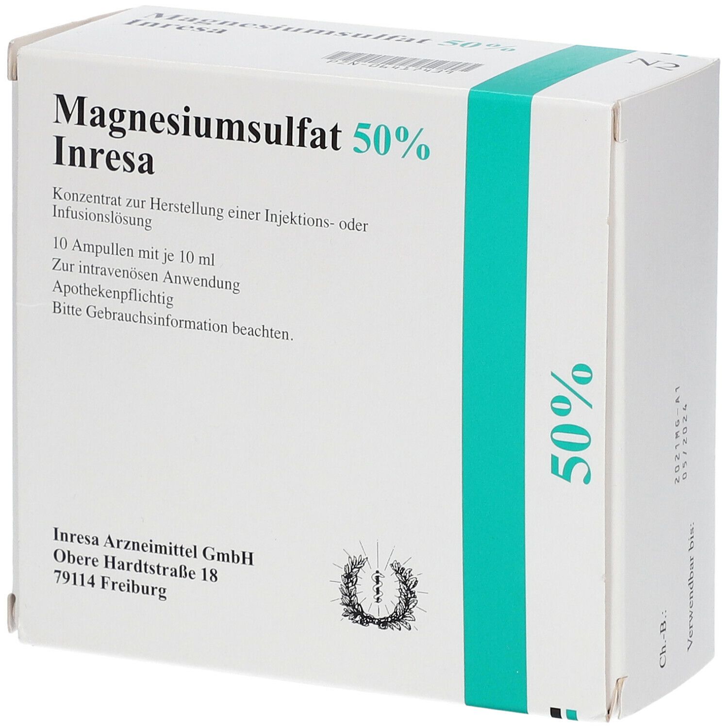 Magnesiumsulfat 50% Inresa Konz.z.H.e.Inj.-/inf.L.