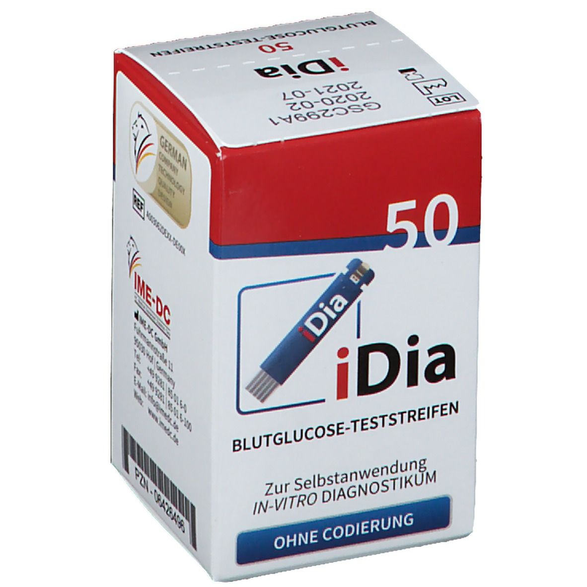 iDia Blutzucker-Teststreifen