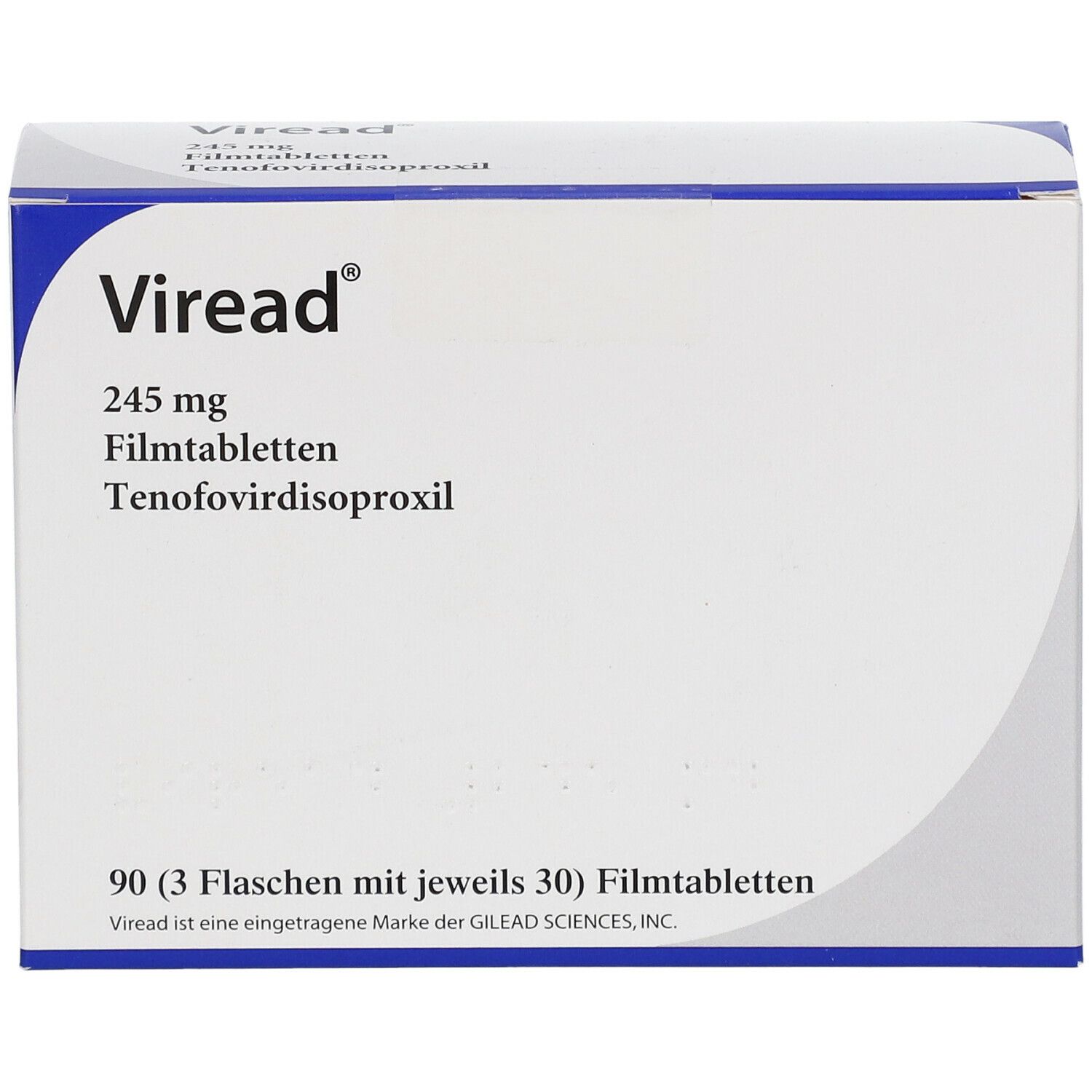 Viread 245 Mg 3x30 St Mit Dem E-Rezept Kaufen - Shop Apotheke