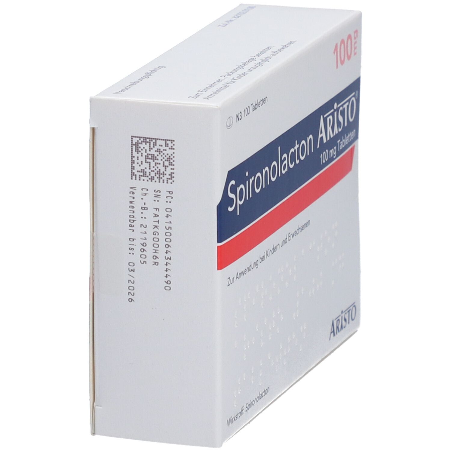 Spironolacton Aristo 50 mg Tabletten 100 St