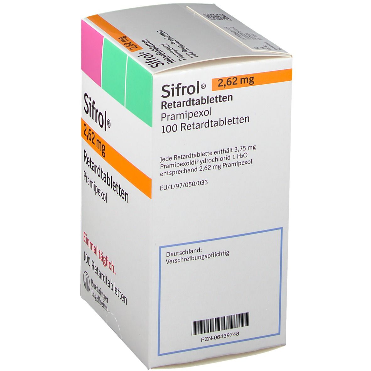 Sifrol 2,62 mg Retardtabletten 100 St Retard-Tabletten