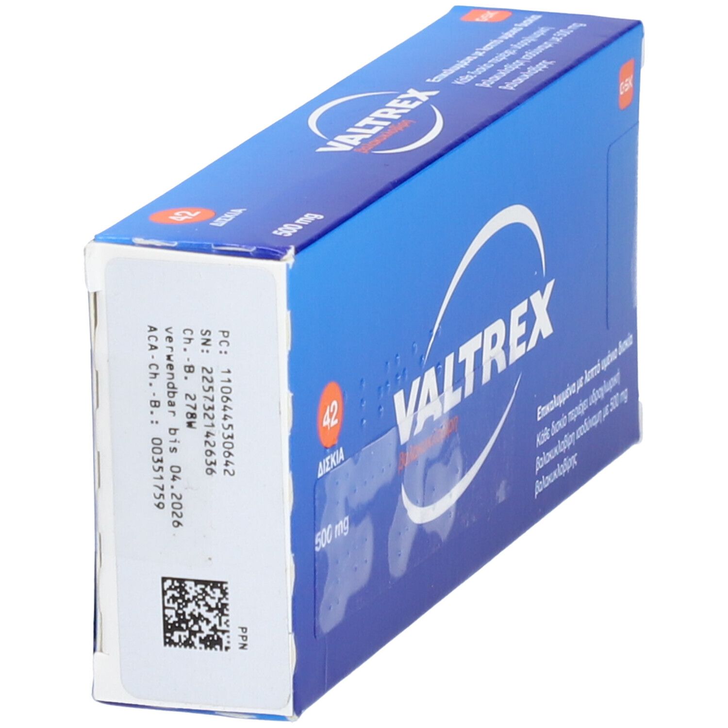 Valtrex 500 mg Filmtabletten 42 St