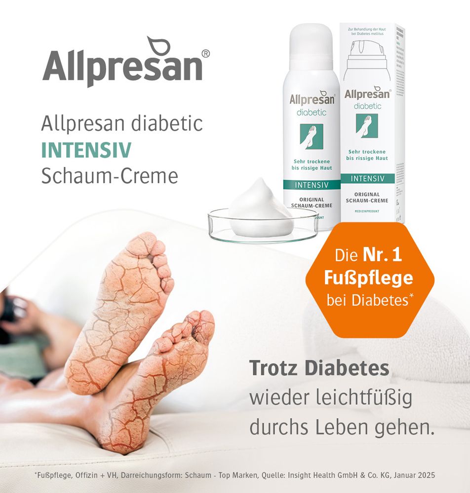 Allpresan diabetic INTENSIV Schaum-Creme