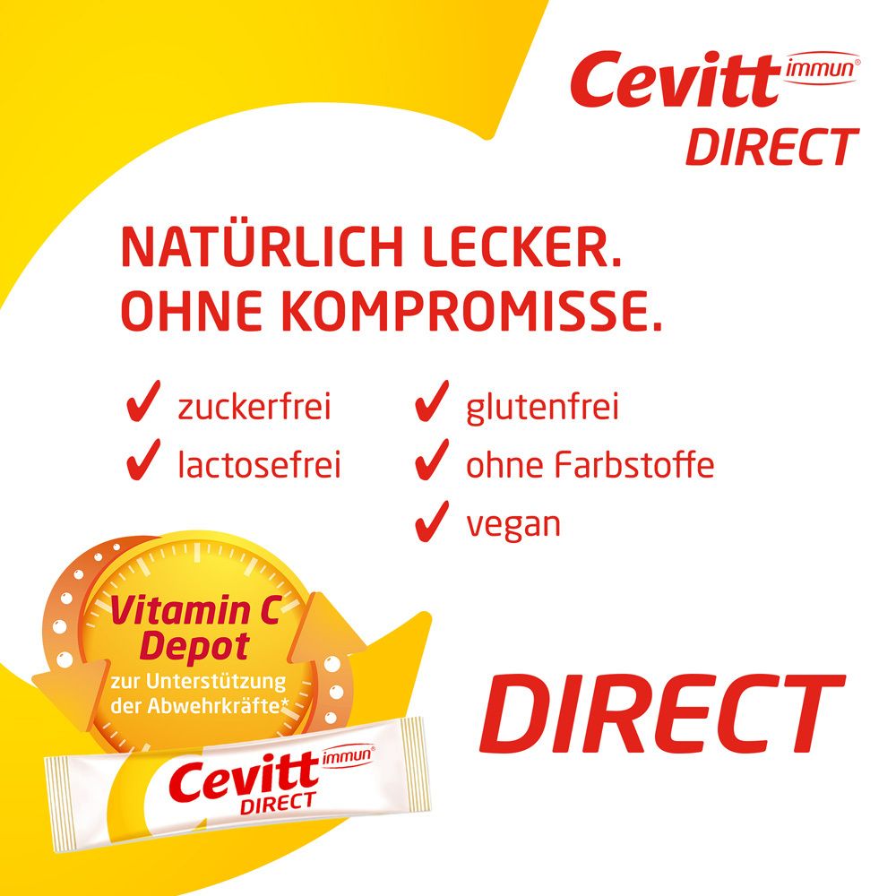 Zuckerfrei, glutenfrei, lactosefrei, ohne Farbstoffe, vegan. Vitamin C Depot.