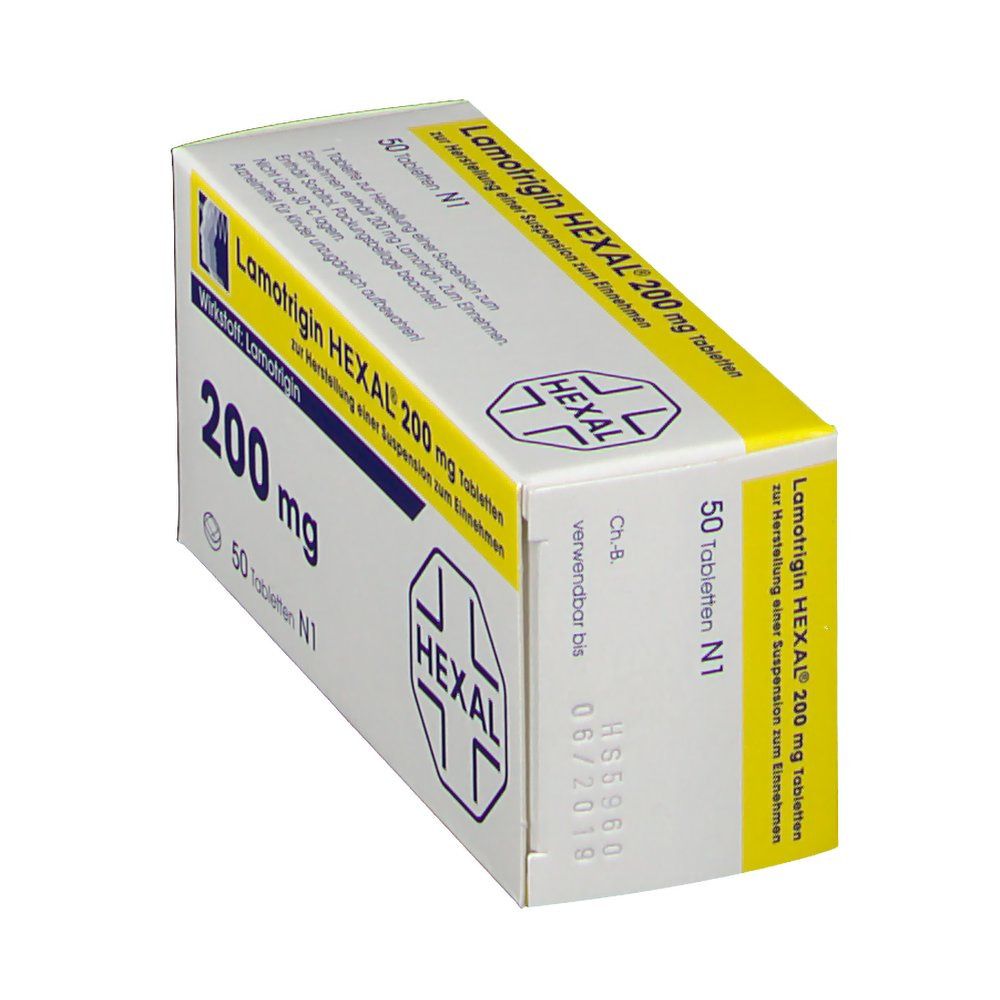 Lamotrigin Hexal 200 mg Tab.z.Her.e.Susp.z.Einn. 50 St Tablette zur Herstellung einer Susp. zum Einnehmen